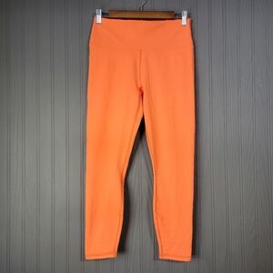 Fabletics Powerhold Leggings High Waisted Criss-Cross Back Orange Women's Medium